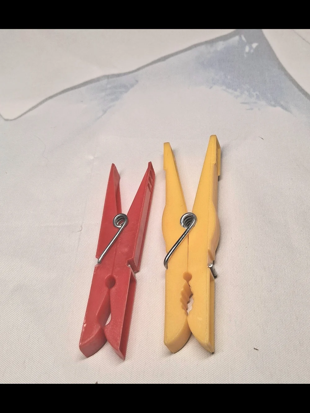 66 Vintage Plastic Clothespins Laundry Clips Spring Blue Red Yellow Green